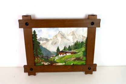 Bild "Haus in den Alpen" | Holzrahmen – Bild 3