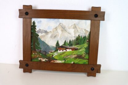 Bild "Haus in den Alpen" | Holzrahmen
