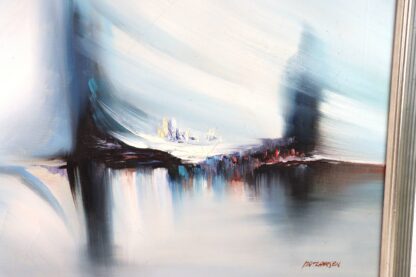 Acrylgemälde im Rahmen | abstrakt | Patricia Larsen | vintage – Bild 2