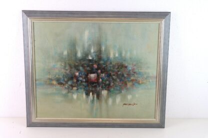 Acrylgemälde im Rahmen | abstrakt | Patricia Larsen | vintage