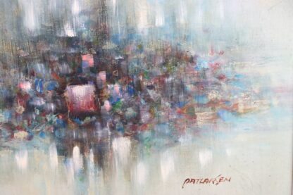 Acrylgemälde im Rahmen | abstrakt | Patricia Larsen | vintage – Bild 2