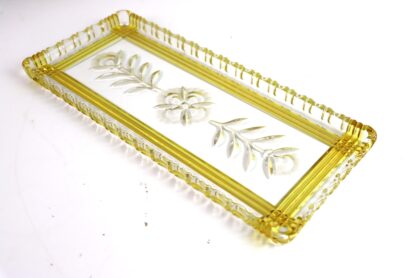 Vintage Stollenplatte aus Glas | Walther-Glas