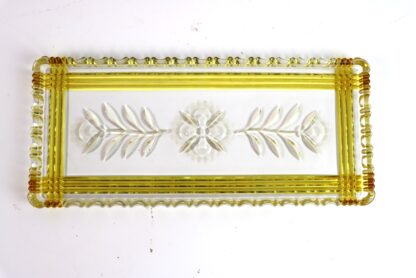 Vintage Stollenplatte aus Glas | Walther-Glas – Bild 7