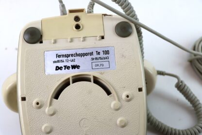 Telefon mit Wählscheibe | DE TE WE Fernsprechapparat Te 100 | vintage – Bild 9