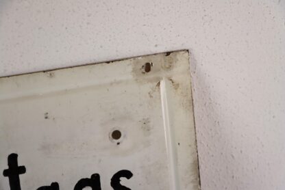 Emailleschild | Blechschild "Sonntags hier bitte nur Pfarrer" | vintage – Bild 7