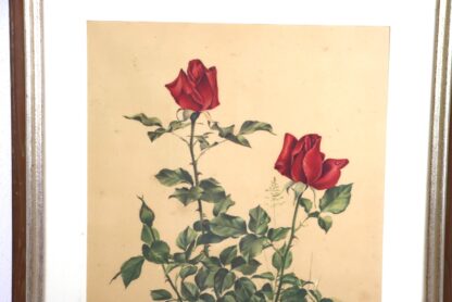 Bild | Rote Rosen | Holzrahmen | vintage – Bild 2