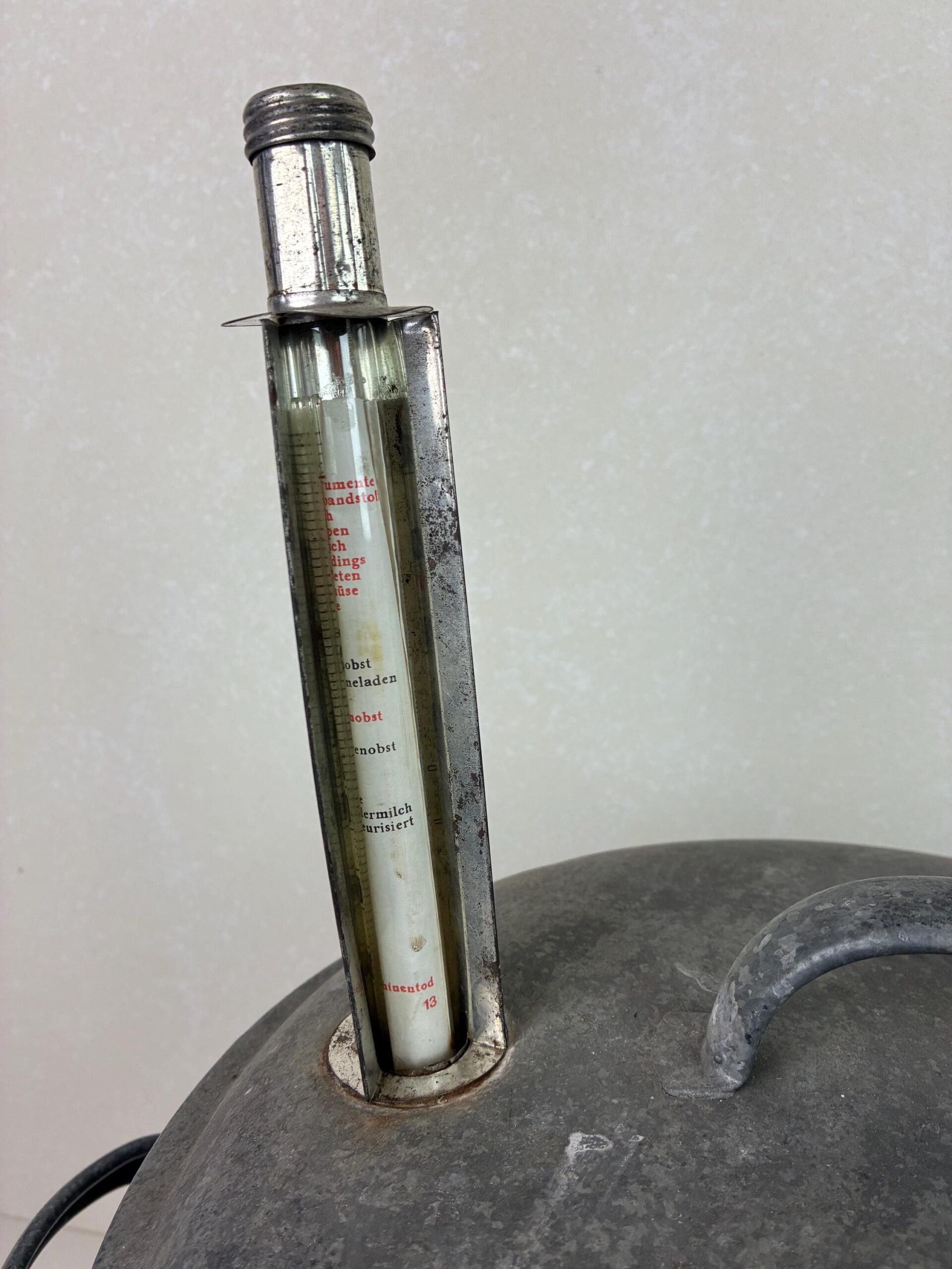 Einkochtopf "Weck" mit Thermometer | Zink | vintage – Bild 10