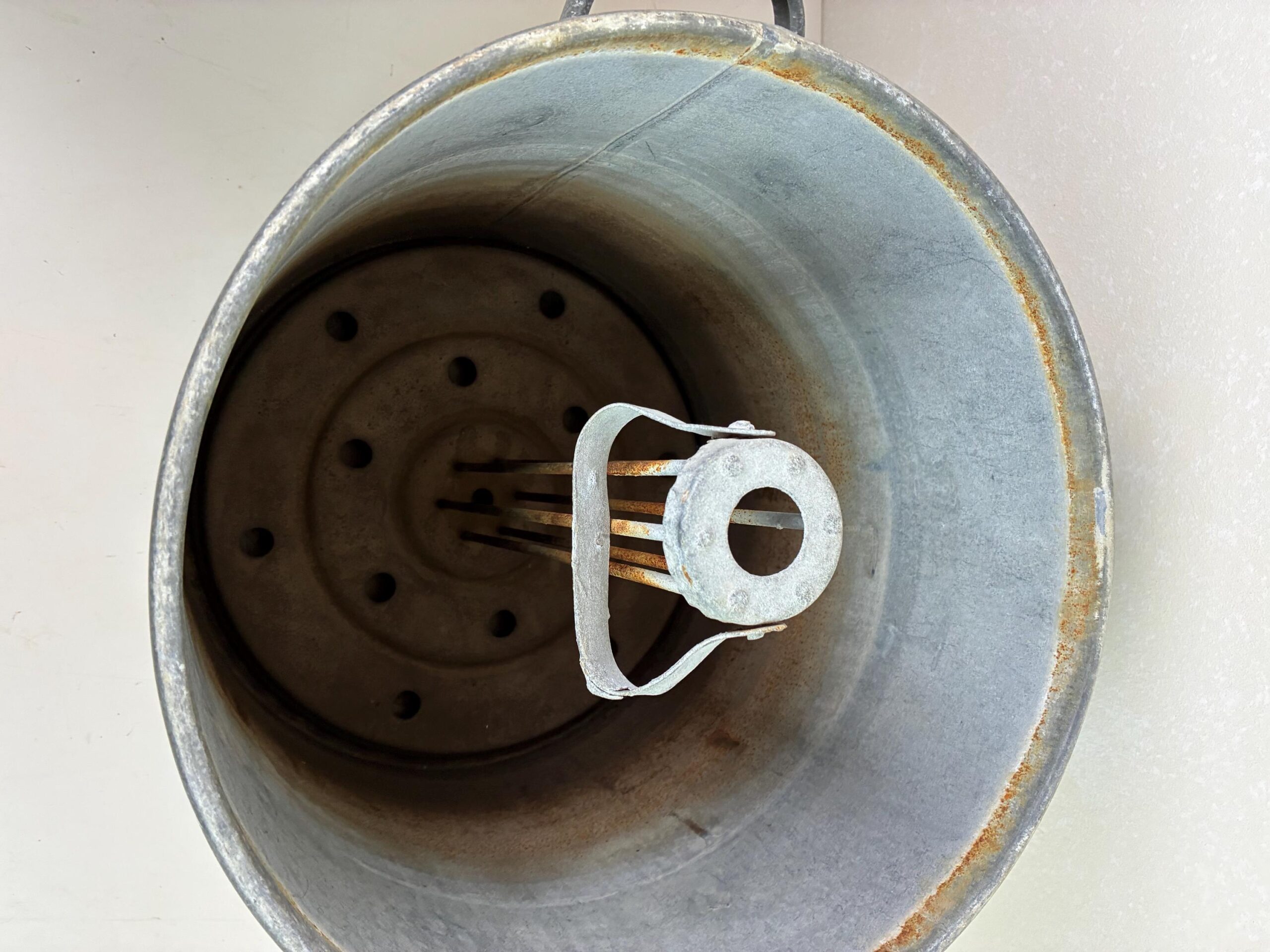 Einkochtopf "Weck" mit Thermometer | Zink | vintage – Bild 5