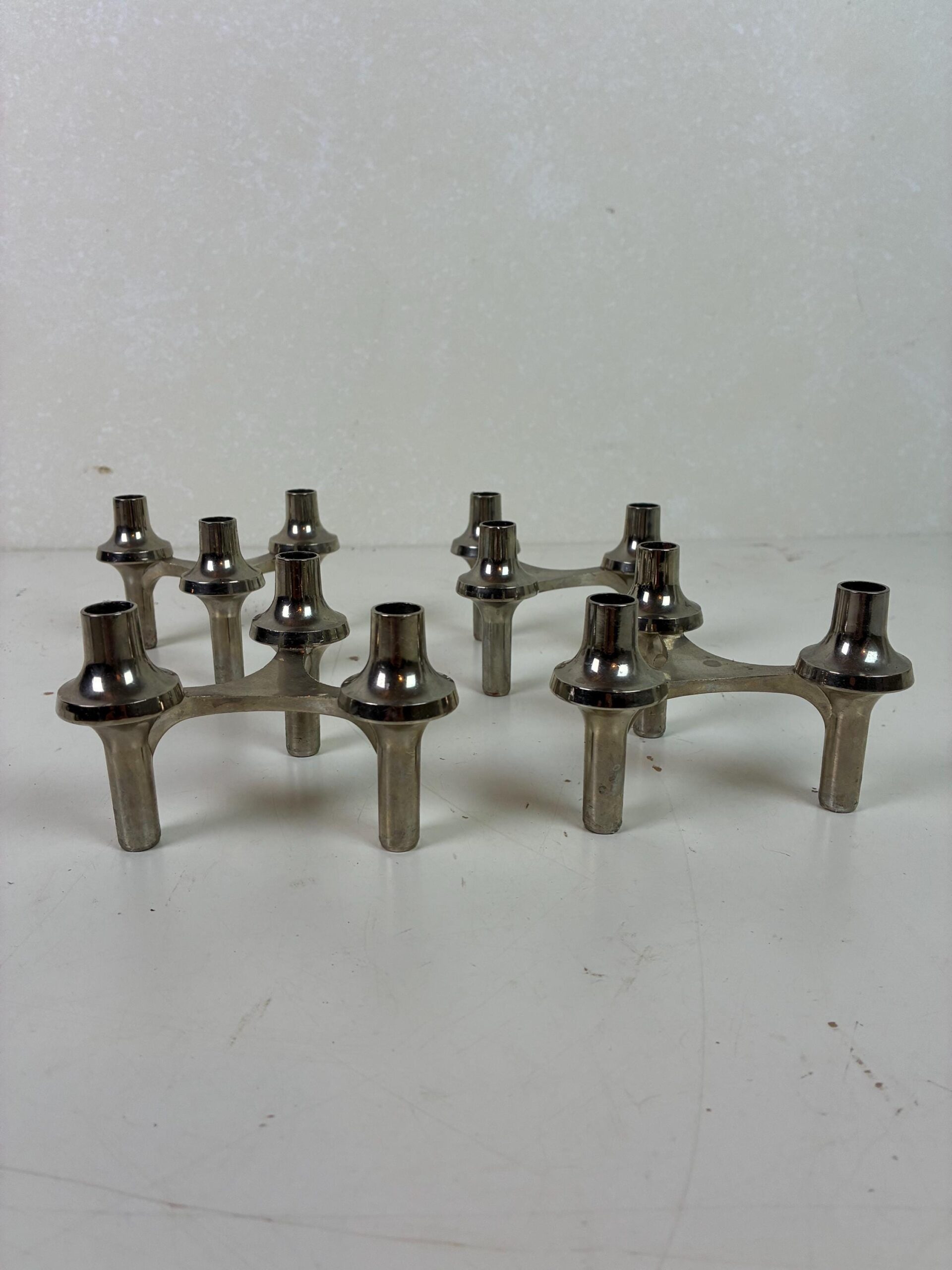 Stoff Nagel Steck-Kerzenhalter | vintage | 4er Set – Bild 8