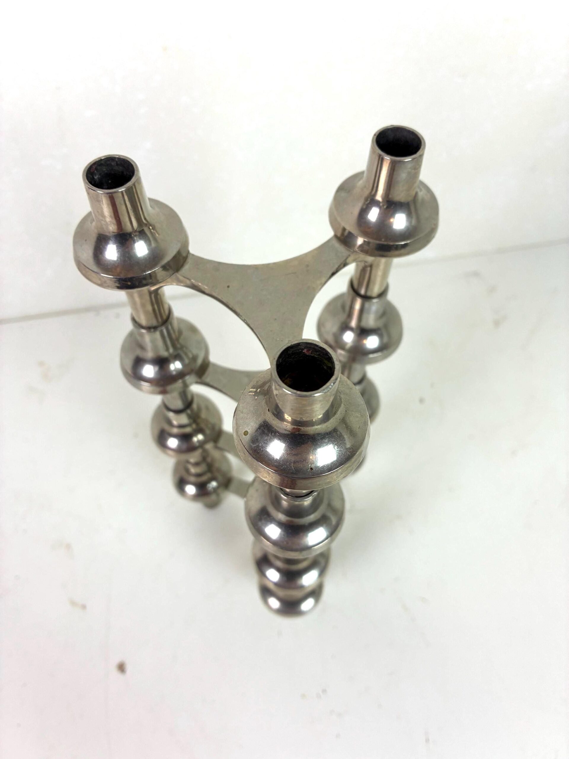 Stoff Nagel Steck-Kerzenhalter | vintage | 4er Set – Bild 3