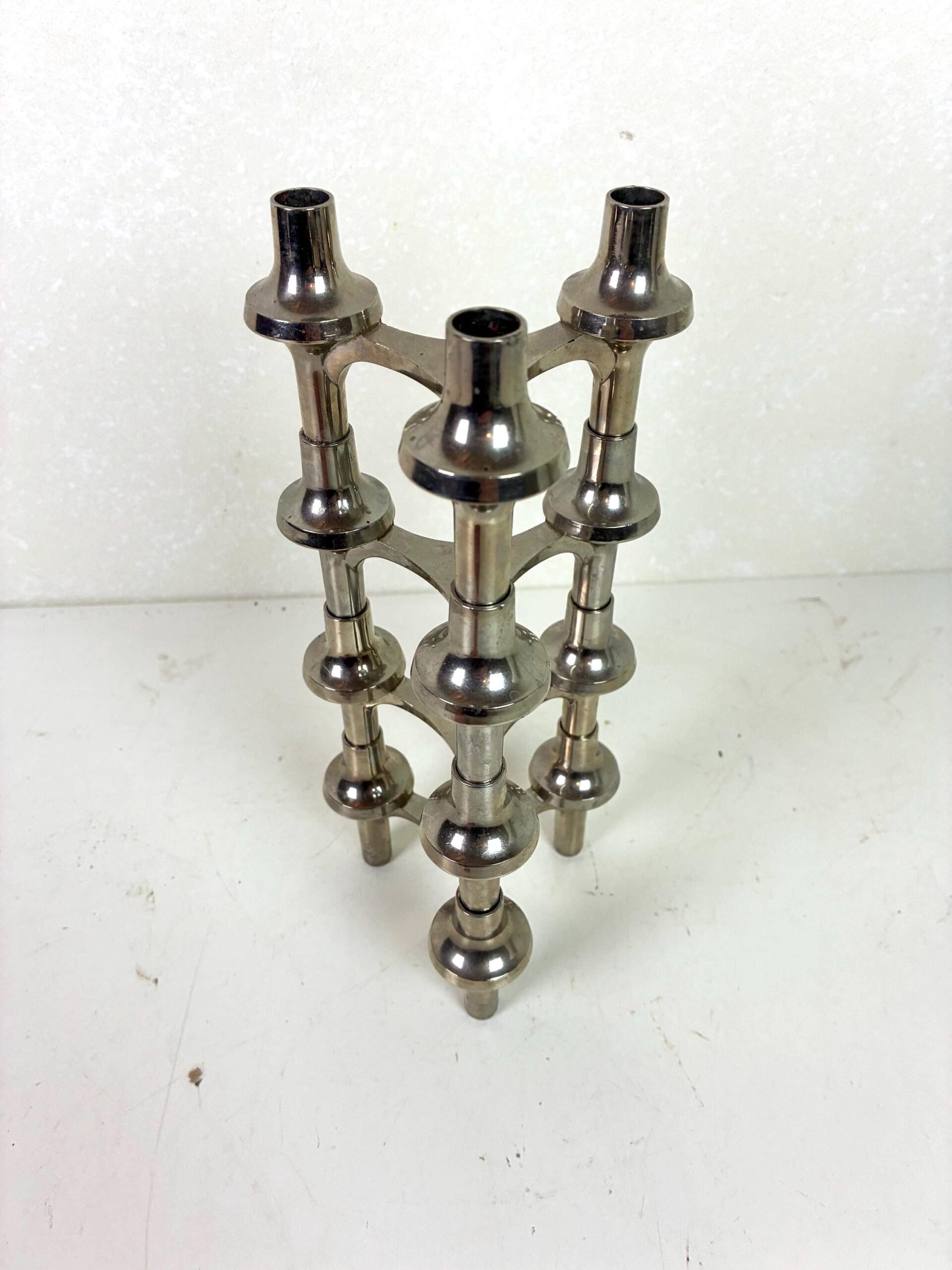 Stoff Nagel Steck-Kerzenhalter | vintage | 4er Set – Bild 4