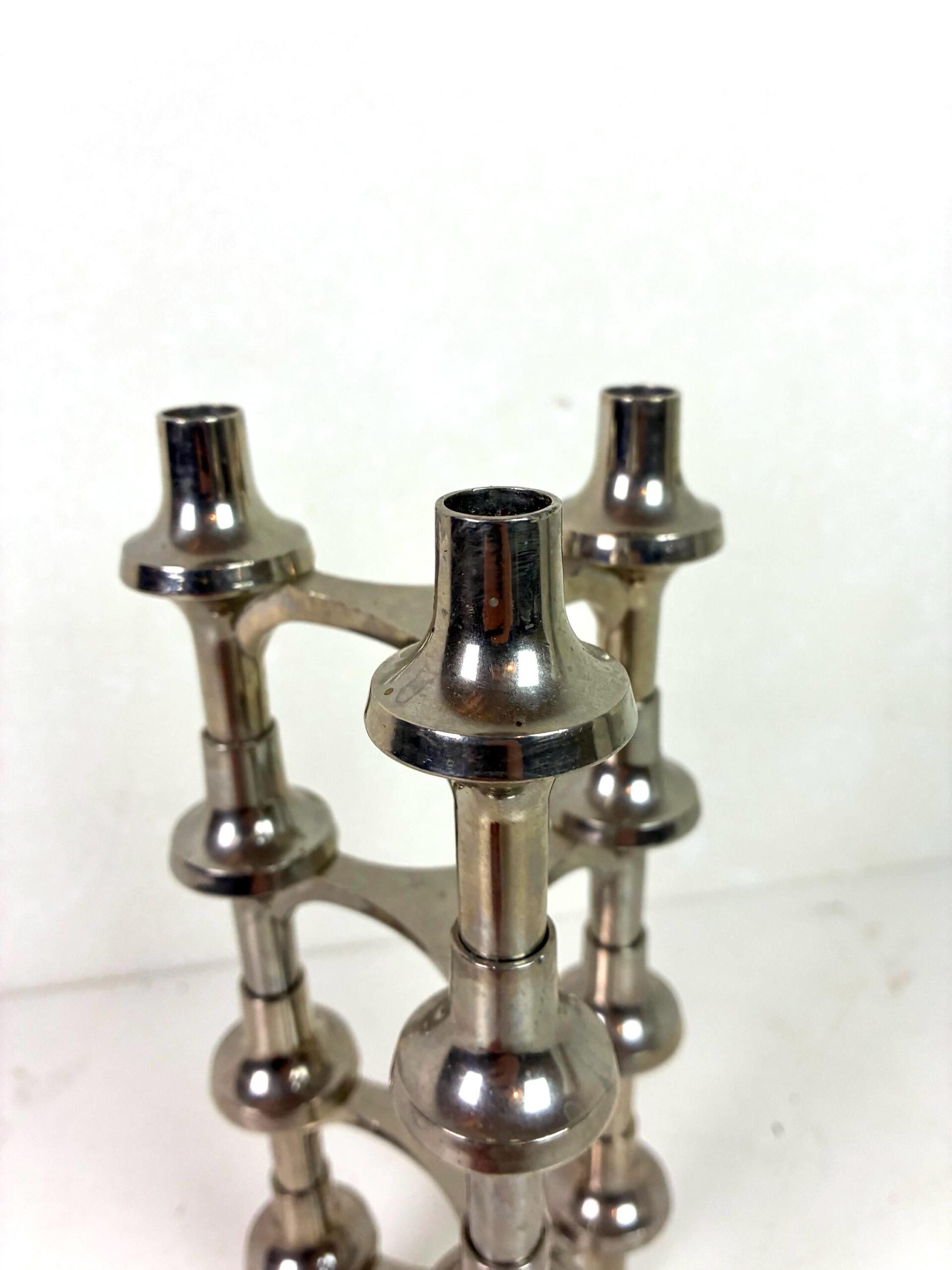 Stoff Nagel Steck-Kerzenhalter | vintage | 4er Set – Bild 7